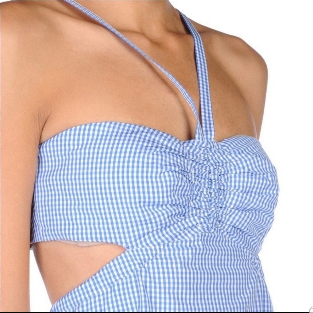 Tibi Maxi Baby Blue Open Back Dress Size 12 - Picture 4 of 8
